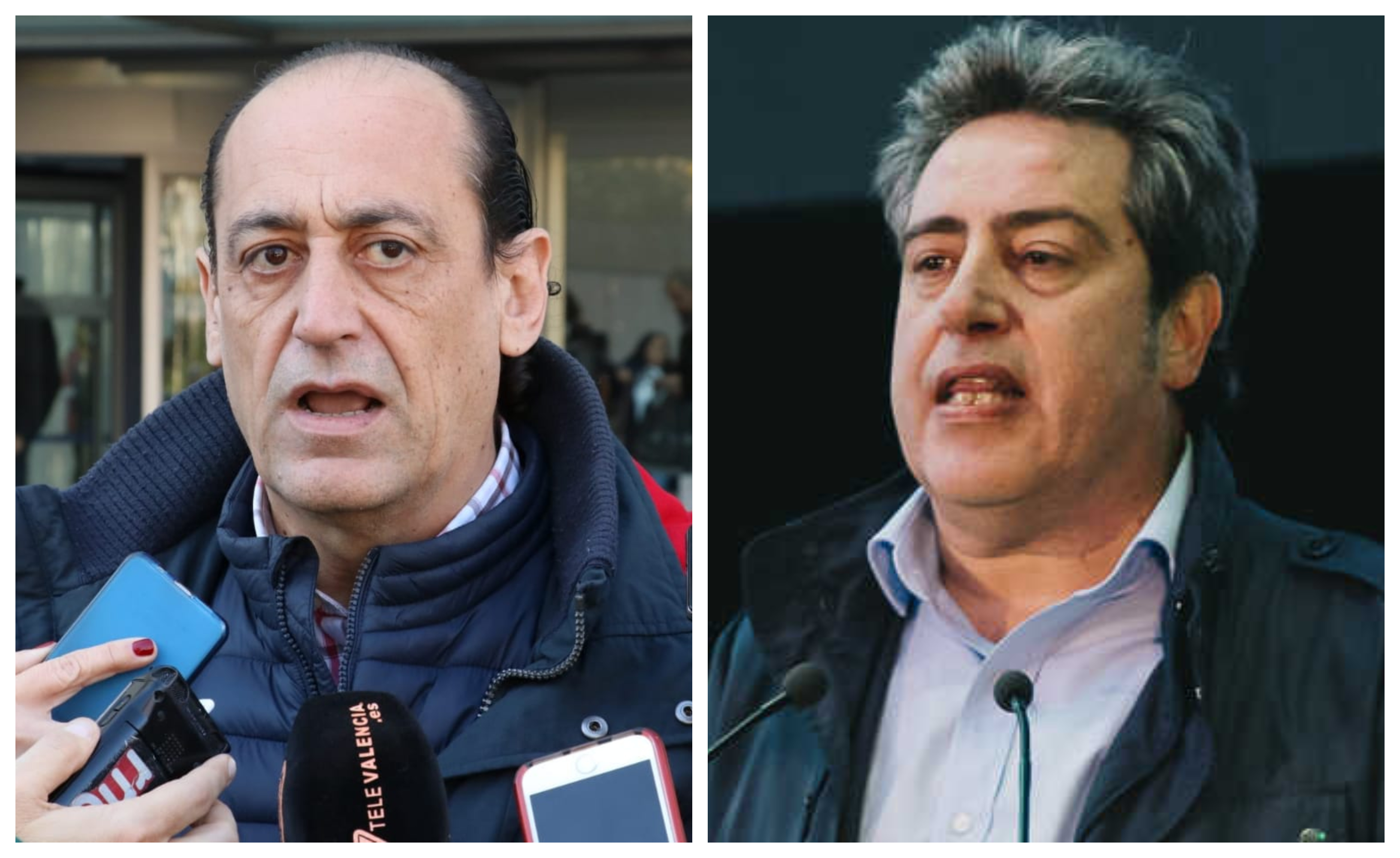 El edil de Vox en València, Vicente Montañez, y el presidente de la gestora provincial, José María Llanos. Foto: VP - 