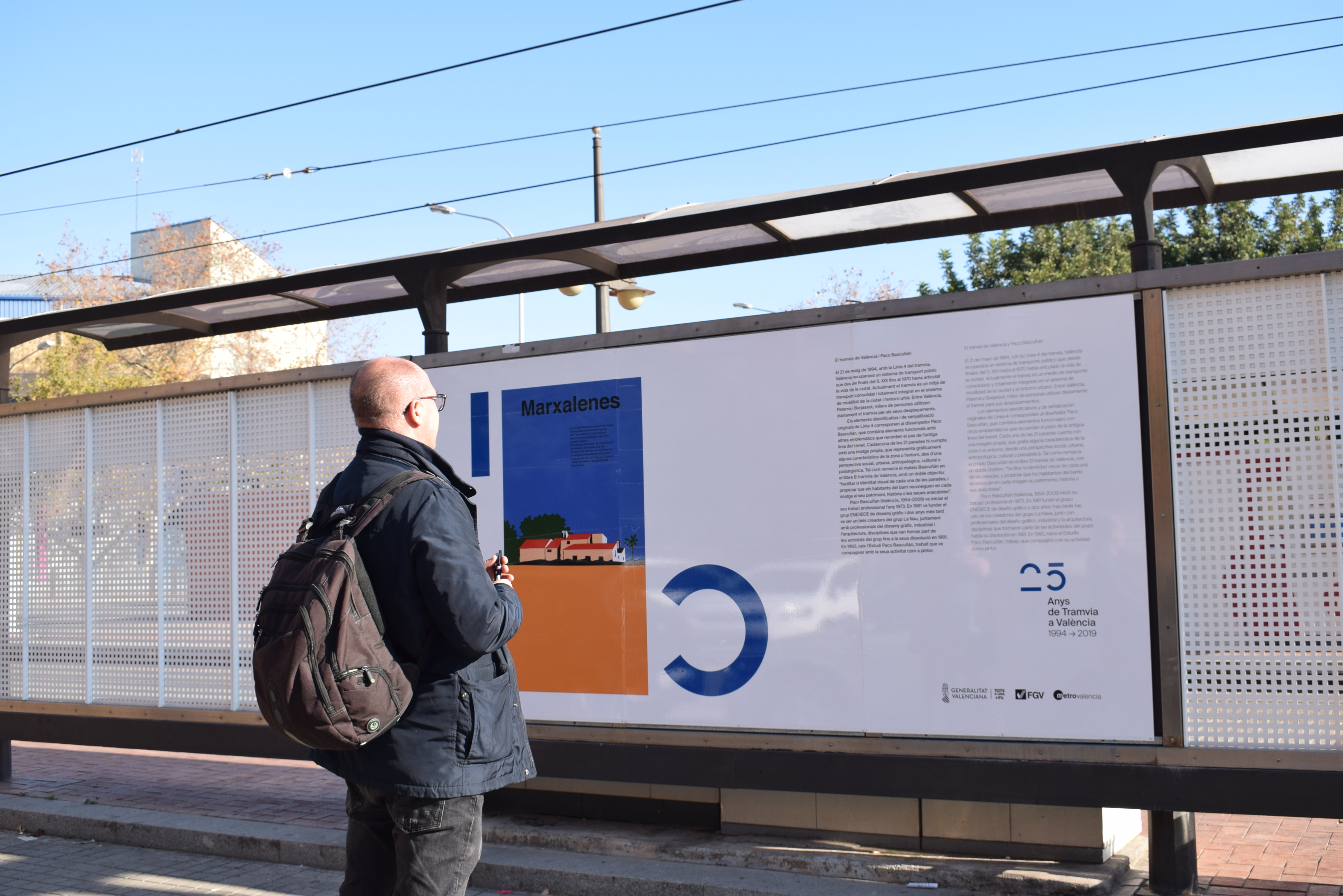 Paco Bascuñán ya viste el tranvía de València