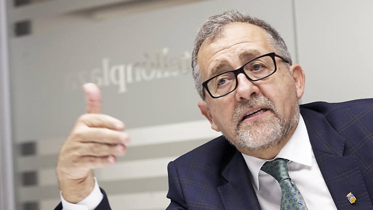 Josep Martí en su última visita a la redacción de Castellón Plaza - 