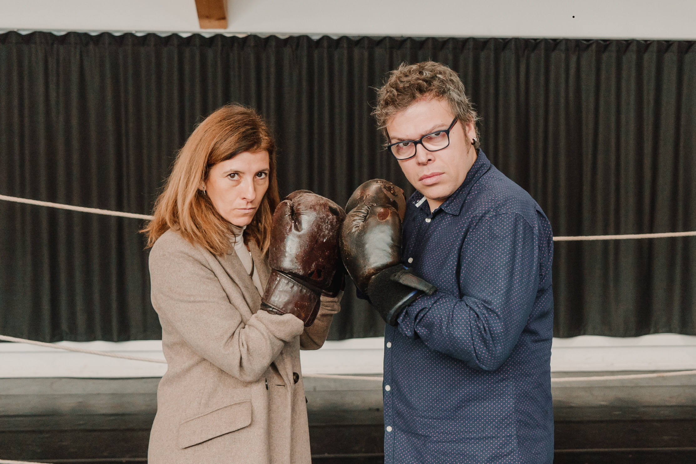 Gemma Miralles y Joan Nave, en el IV Torneo de Dramaturgia
