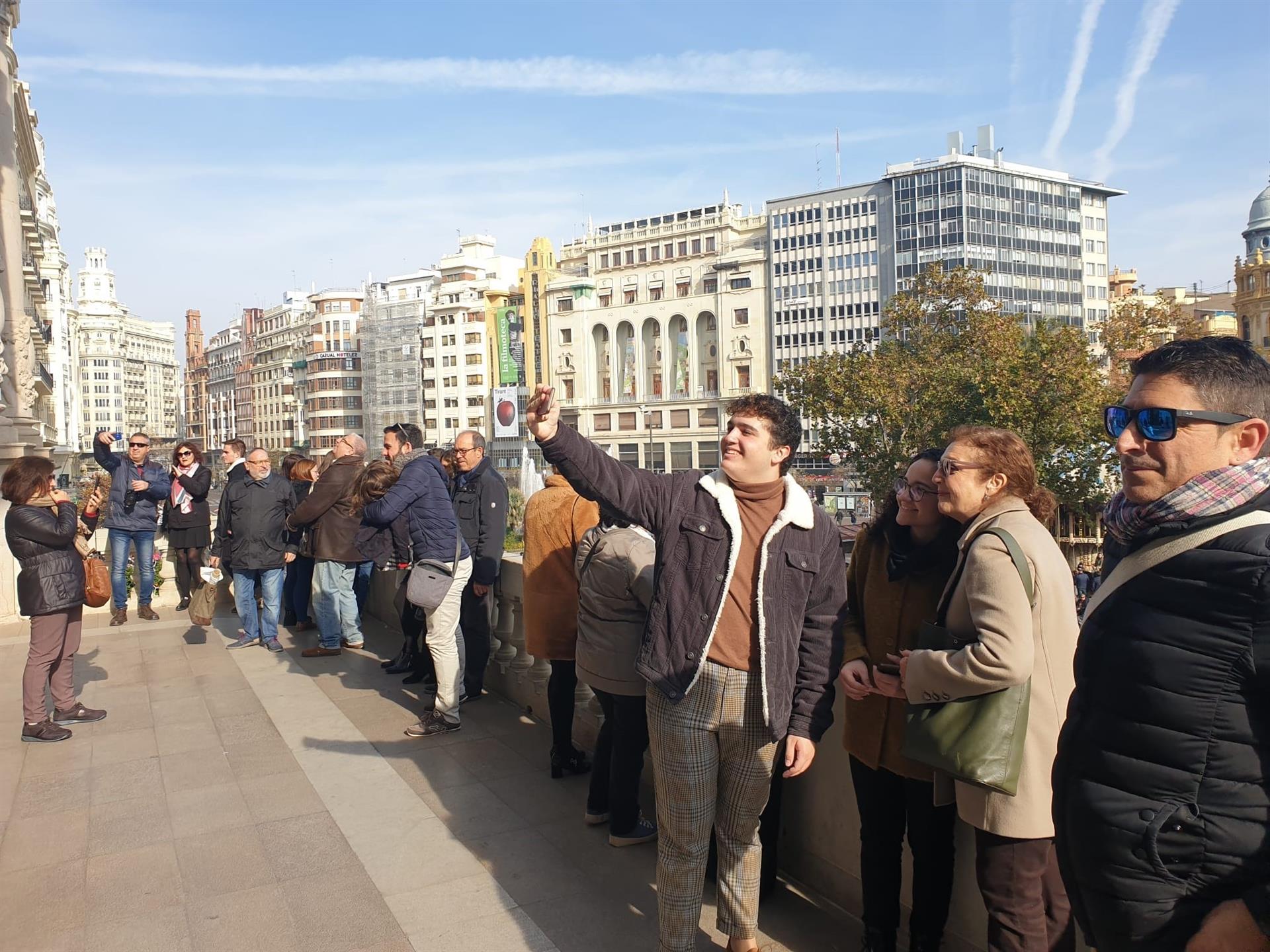  El balcón municipal de València bate su récord en 2019 con casi 175.000 visitas