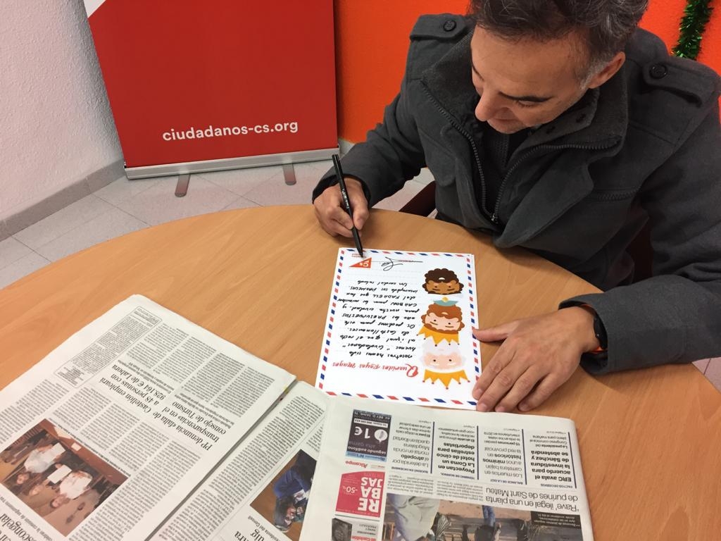Cs escribe la carta a los Reyes Magos y pide los presupuestos para Castellón y carbón al tripartito