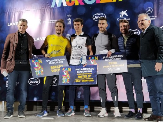 Sergio Fernández y Paloma Sánchez se llevan la San Silvestre de Murcia; Zacarías Rqiq y Tania Salamanca la de Cartagena
