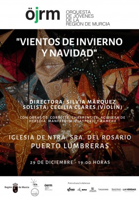 La Orquesta de Jóvenes de la Región celebra la Navidad con un concierto en Puerto Lumbreras