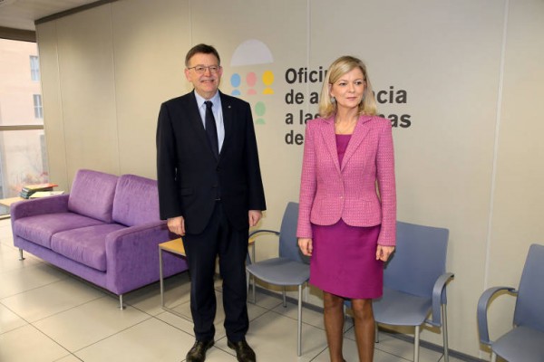 Puig anuncia nuevas oficinas de atención a mujeres maltratadas en Alicante, Elche y Castelló