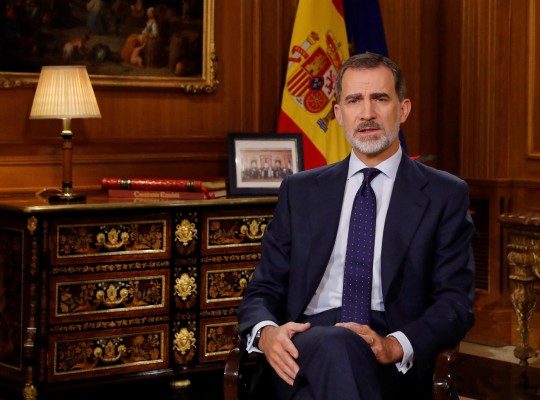 El Rey admite que Cataluña es una 