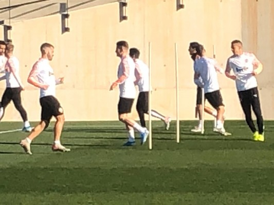 Gameiro, la gran noticia del entrenamiento