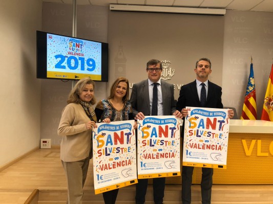 Más de 17.000 participantes despedirán 2019 en la XXXVI San Silvestre Popular de València
