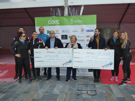 Coec y Cámara de Cartagena recaudan 8.000 euros para Cáritas y Apanda en la Gymkhana Solidaria