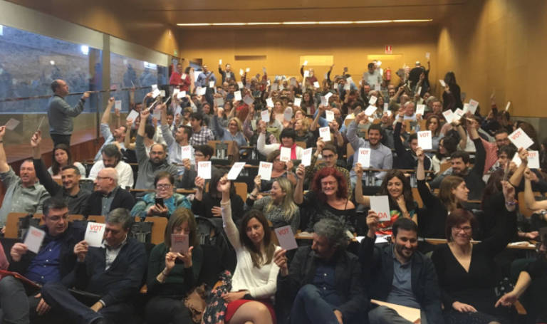 El Consell Nacional del Bloc aprueba que los adheridos a Compromís voten en su Congreso