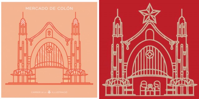 Tu ilustración del Mercado de Colón me suena

