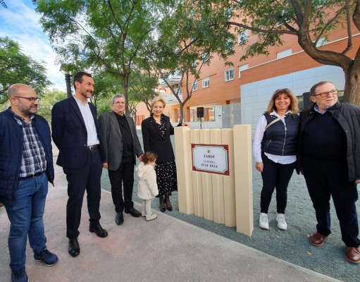 Susi Díaz, distinguida en Elche con un jardín que lleva su nombre
