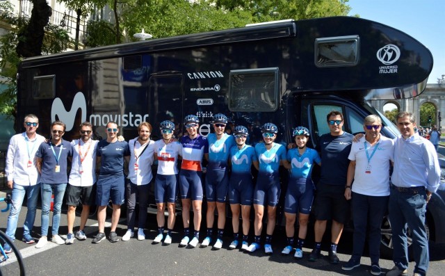El Movistar femenino, incluido hasta 2023 en la primera lista de equipos UCI World Tour