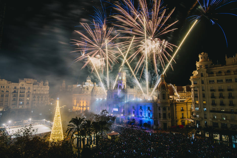 Así será la fiesta de fin de año 2019 en la plaza del Ayuntamiento