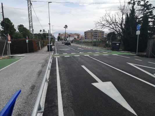 Burriana finaliza el carril ciclopeatonal de la carretera del Grao