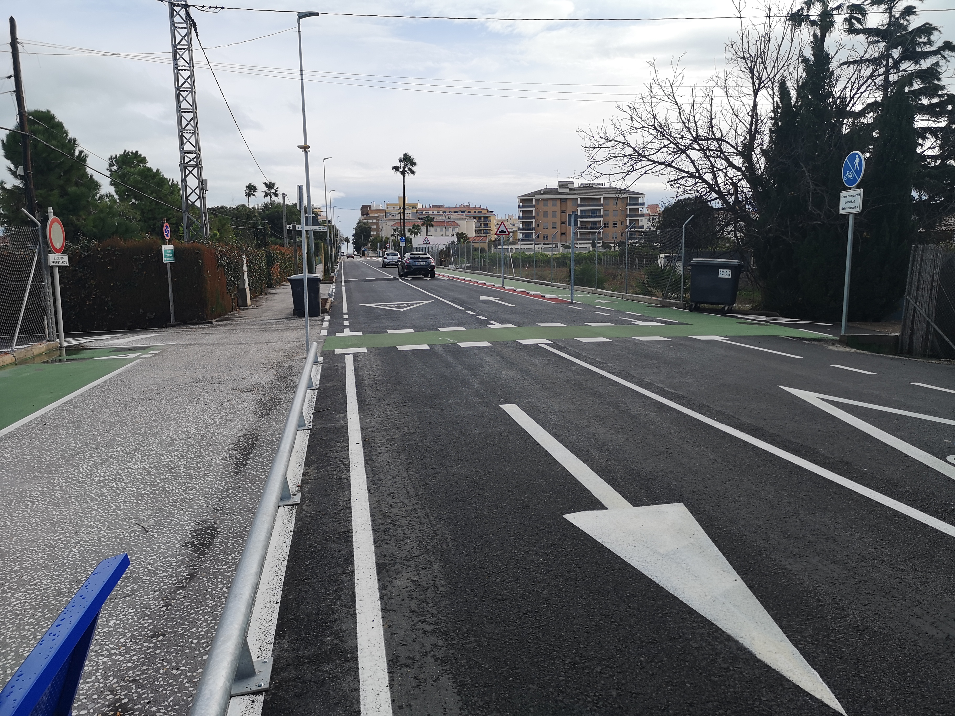 Burriana finaliza el carril ciclopeatonal de la carretera del Grao