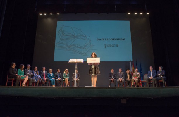 La tensión territorial, el federalismo y Vox acaparan el discurso del Botànic II el Día de la Constitución