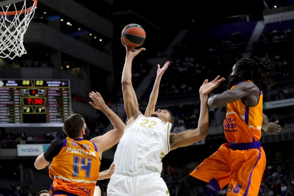 Valencia Basket se relaja y no complica a un Madrid que se hace fuerte en su casa