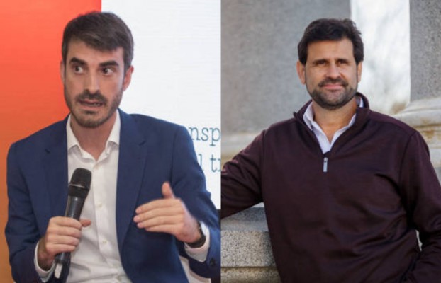 Pablo Simón y Antonio Sola, en el tercer aniversario de Alicante Plaza 