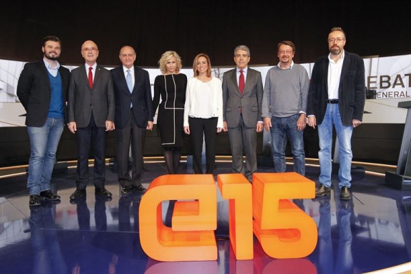 EnComúPodem ganaría en Cataluña seguida de ERC, C's, PSC, DL y PP, según TV3