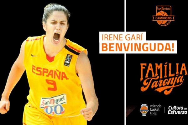 La alero Irene Garí se incorpora al Valencia Basket