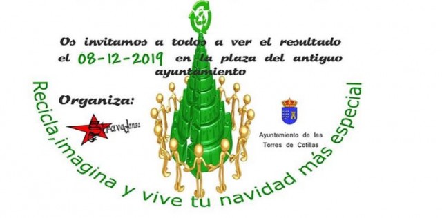 Las Torres de Cotillas celebrará la Navidad más ecológica con un árbol de botellas recicladas