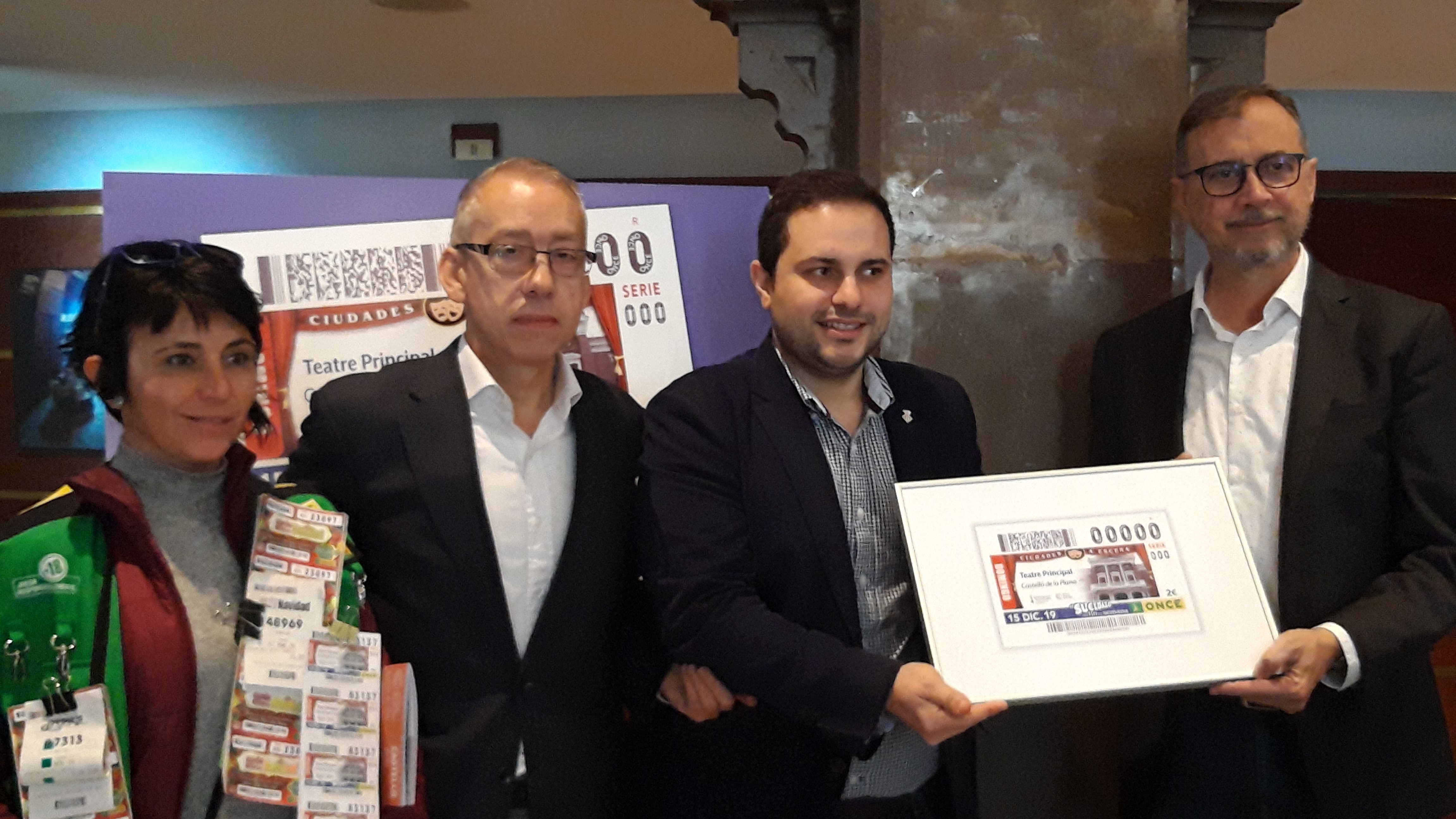 El Teatro Principal de Castelló será imagen del cupón de la ONCE del 15 de diciembre