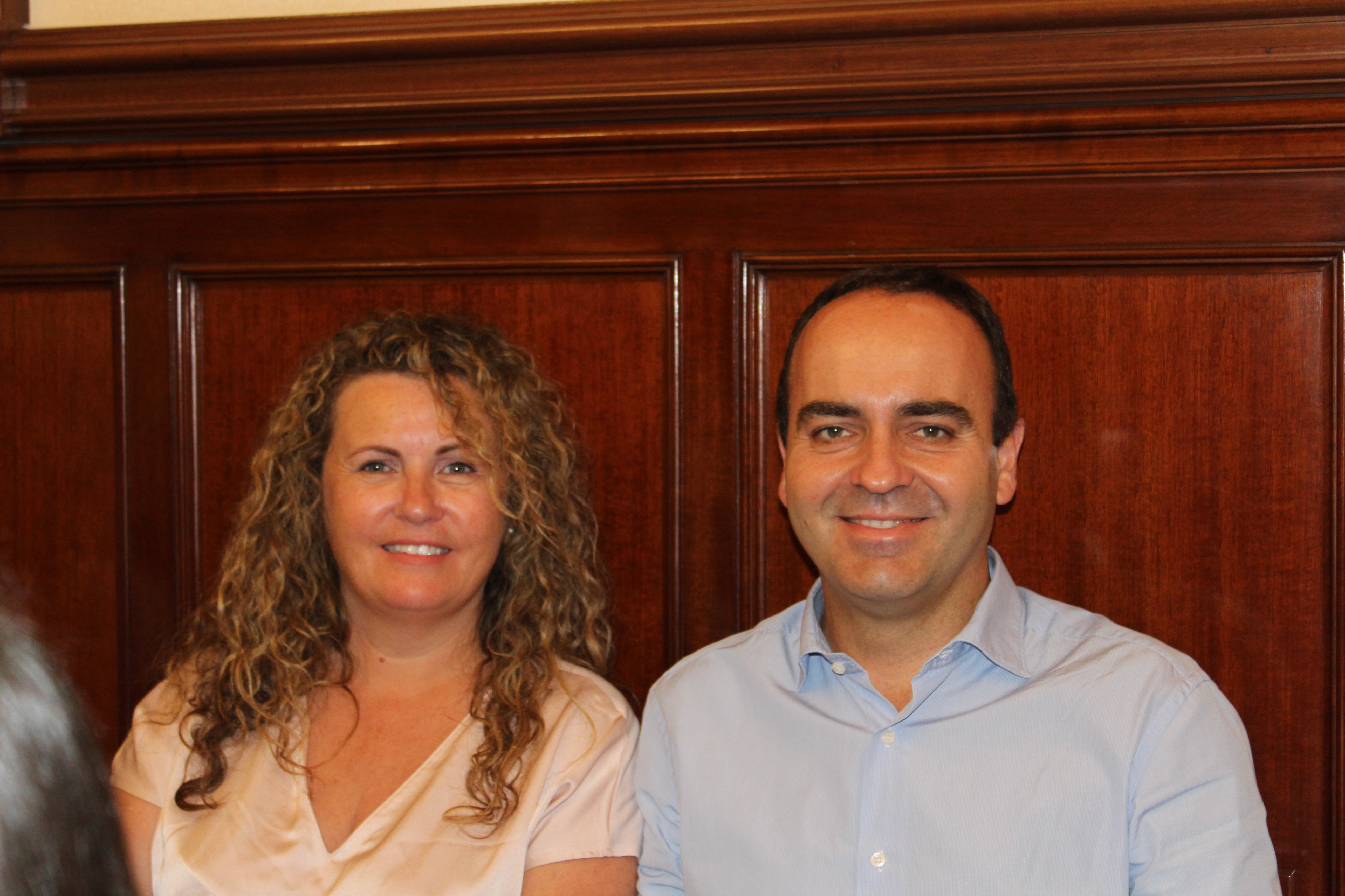 Cristina Fernández y Domingo Vicent, diputados provinciales de Ciudadanos. - 