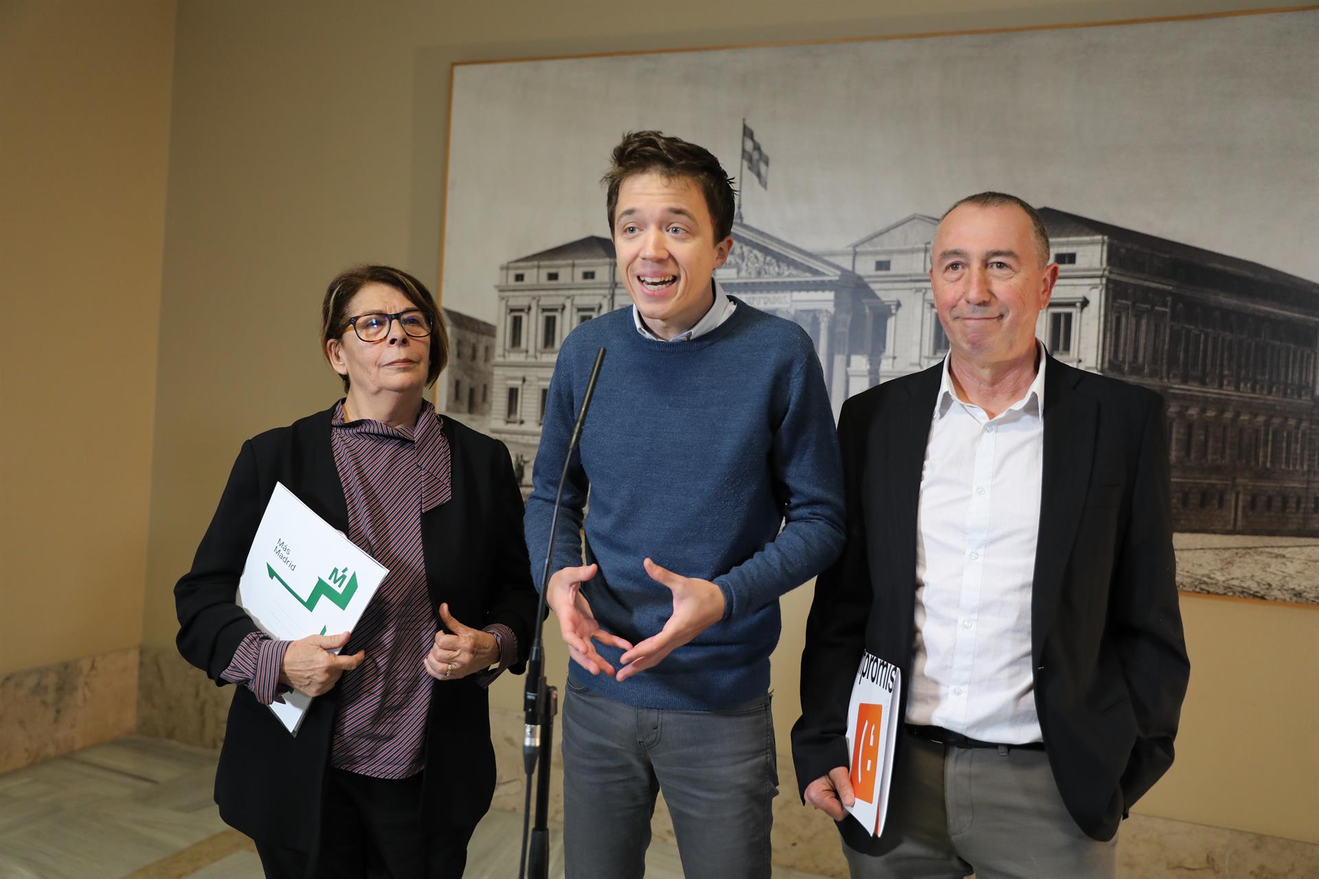 Más País y Compromís se suman al 'cordón sanitario' a Vox y esperan que el PP no le ayude