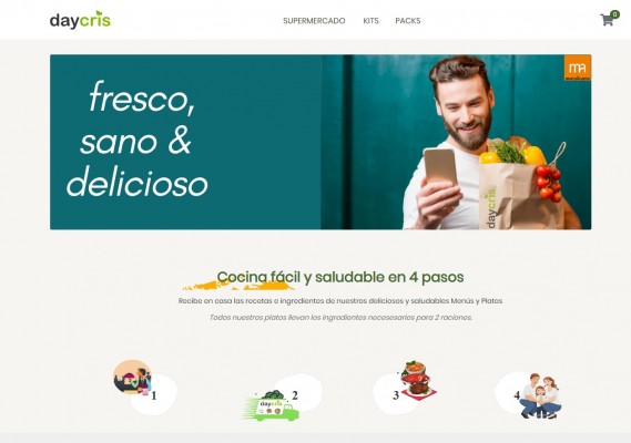 La 'start up' alicantina Daycris distribuirá sus menús saludables a domicilio desde Mercalicante