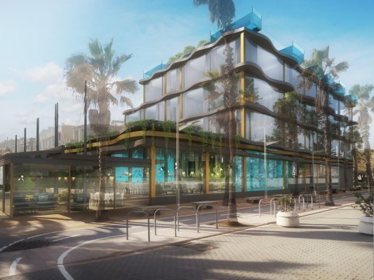 El Gran Hotel del Puerto toma forma: diseño abierto al mar, 58 suites y 20 millones de inversión