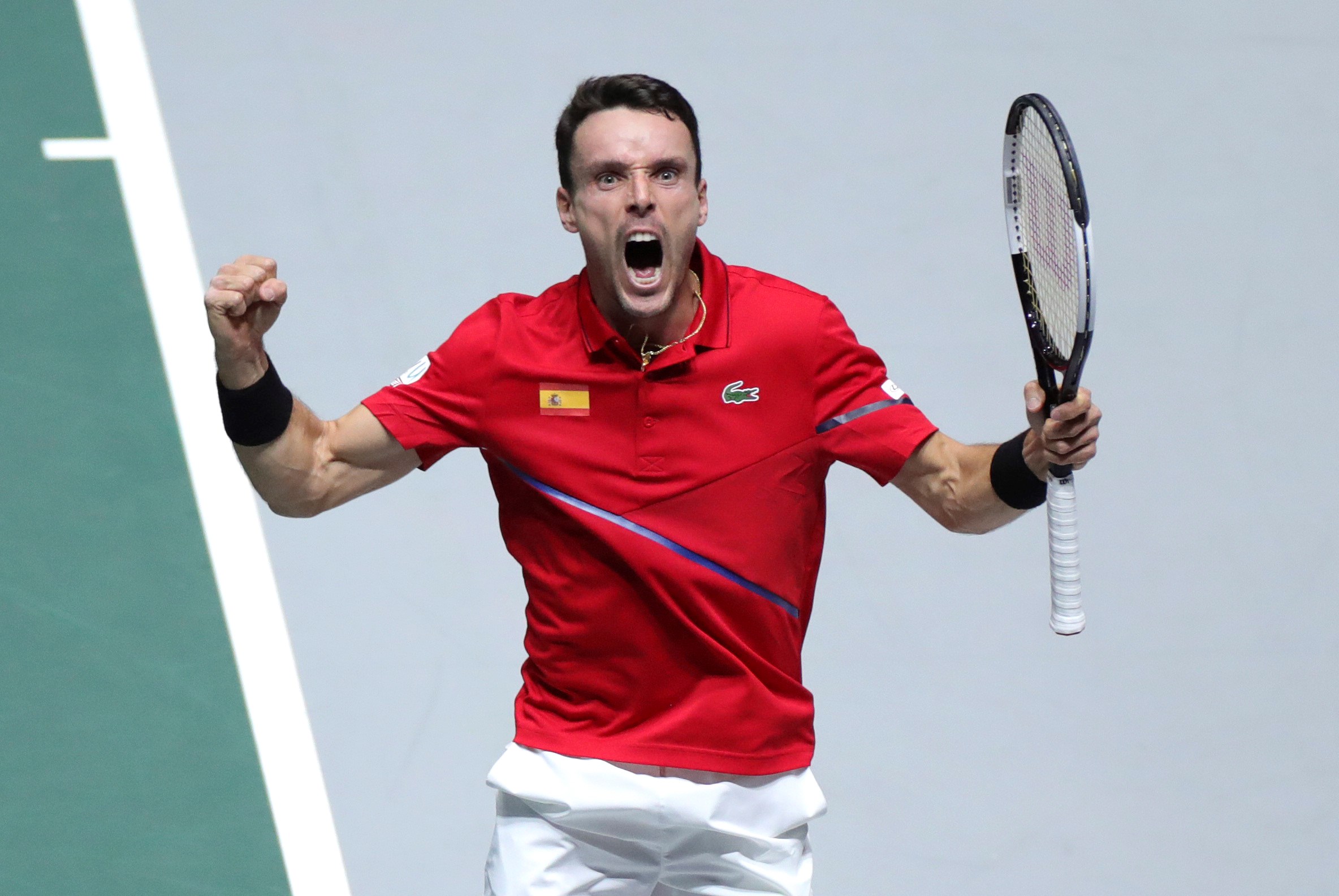 Bautista logra el primer punto para España en la final de la Davis