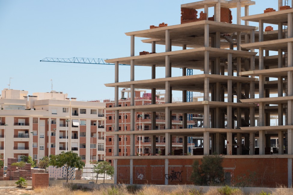Construcción de viviendas en el Huerto de Travalón de Elche / PEPE OLIVARES - 