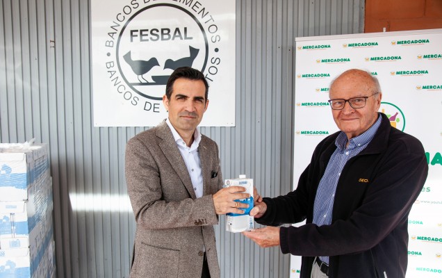 Mercadona entrega 10.800 litros de leche al Banco de Alimentos de Alicante