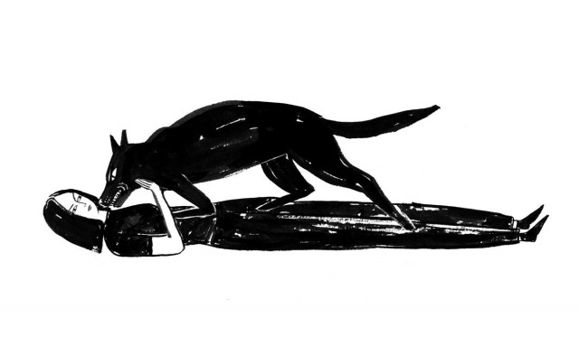 Perros de tinta que muerden
