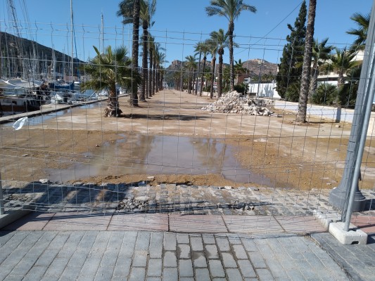 El Puerto lava la cara del muelle con una obra de 2,6 millones de euros que estará lista en verano