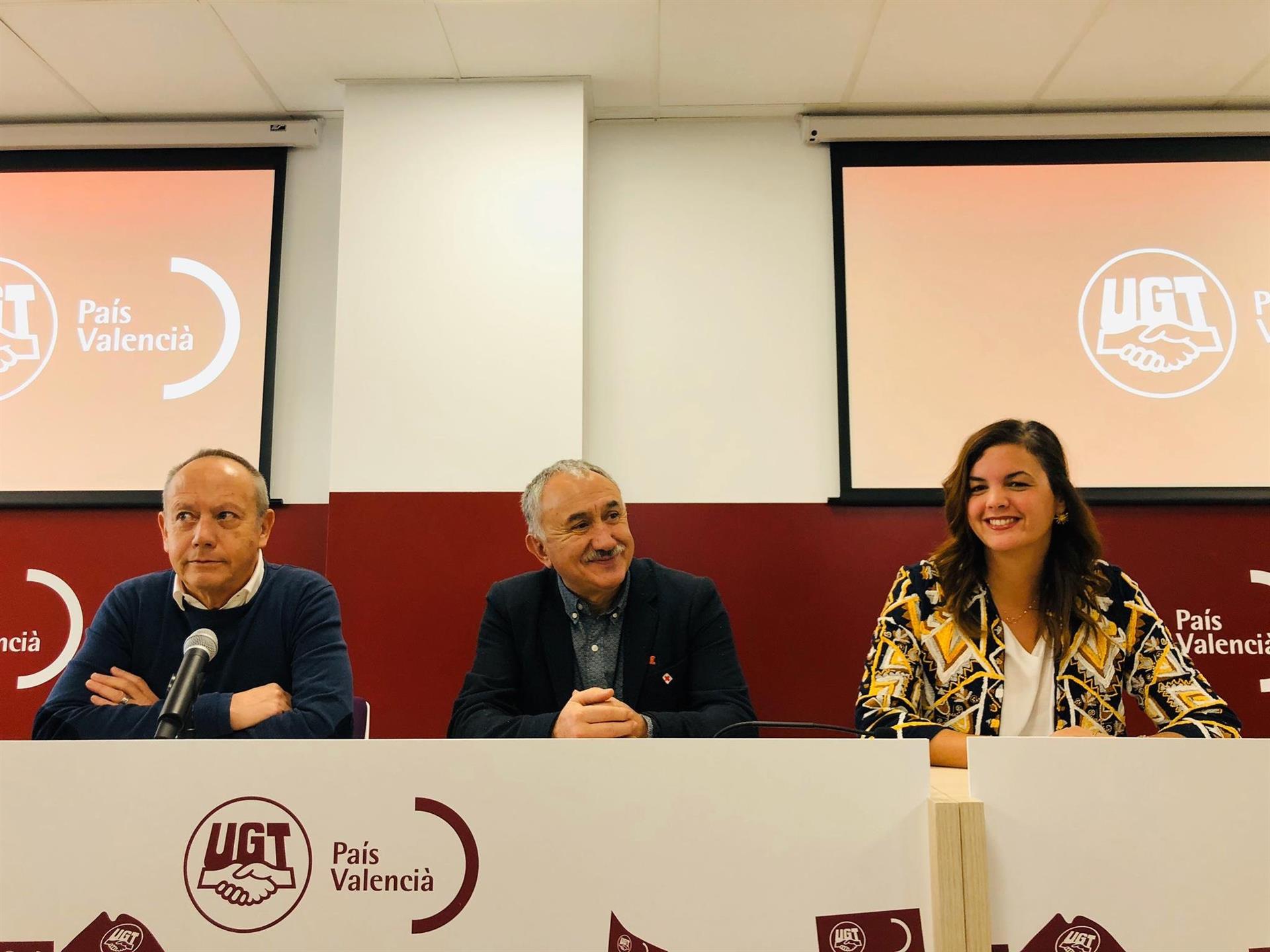 Álvarez anuncia que el 43º Congreso Confederal de UGT se celebrará en València en noviembre de 2020
