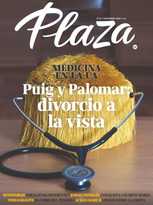El 'divorcio' entre Ximo Puig y Manuel Palomar (UA), portada de la revista Plaza de noviembre