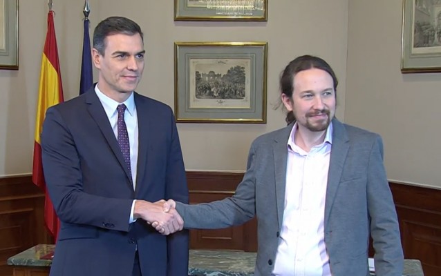 Preacuerdo entre Sánchez e Iglesias con mención a la despoblación pero sin abordar la financiación