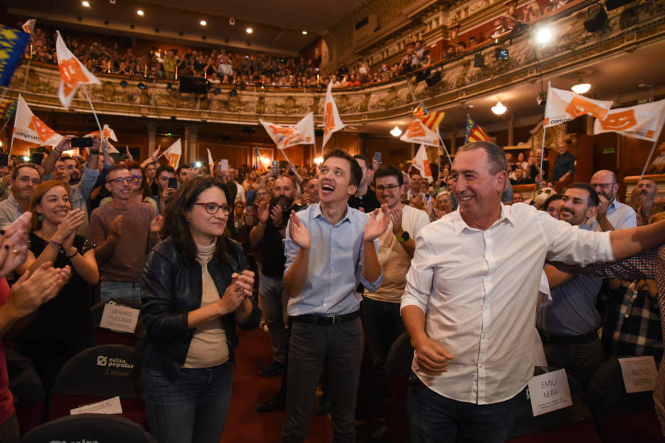 División de opiniones en Compromís tras el flojo ascenso registrado con el pacto con Errejón