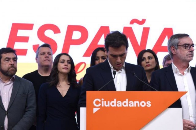 Rivera dimite tras el batacazo electoral de Ciudadanos