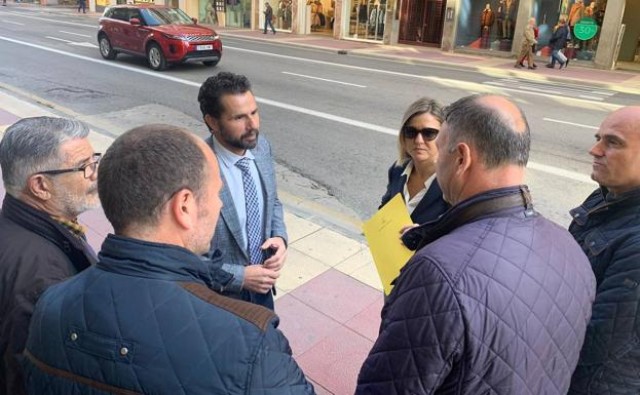 La Avenida de la Constitución se 'estrecha' durante el próximo mes por las obras de remodelación