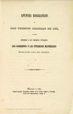 Vicente Bertrán de Lis: constitucionalista, liberal y banquero revolucionario
