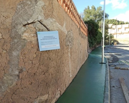 Finalizan las obras de la vía peatonal que una la estación de tren de Segorbe con Peñalba