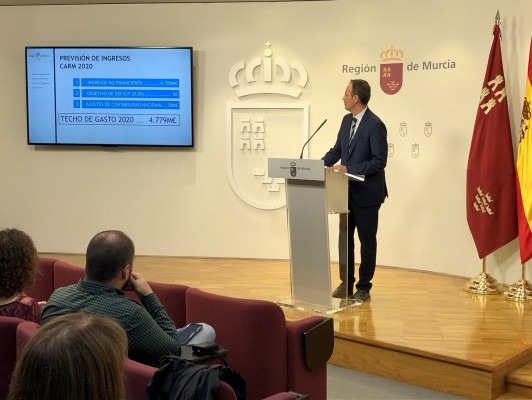 El Presupuesto regional de 2020 rozará los 4.800 millones al crecer un 2,8% el techo de gasto 