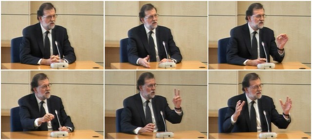 Rajoy sale vivo de su declaración como testigo
