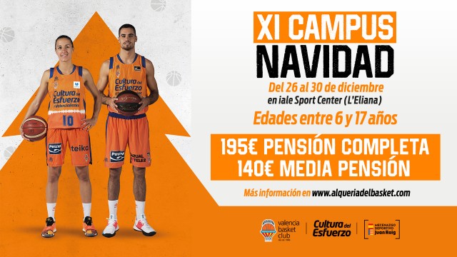 Llega el XI Campus de Navidad del Valencia Basket
