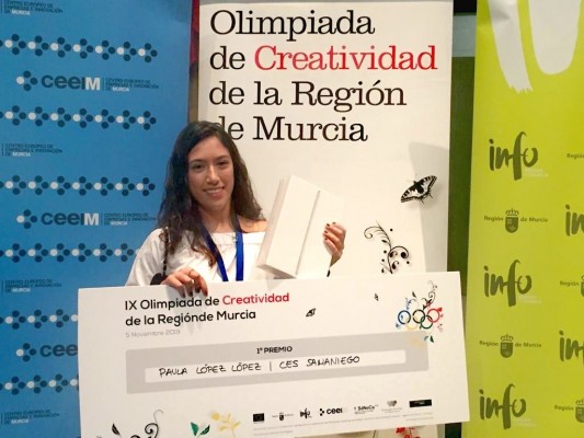 Paula López, alumna más creativa de la Región