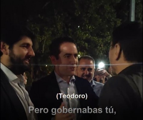Teodoro García, en presencia de Miras, culpa al 
