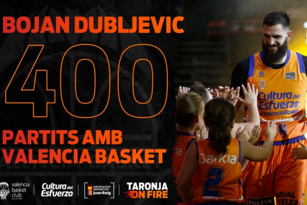Bojan Dubljevic alcanza los 400 partidos con Valencia Basket